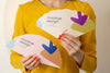Front View Of Woman Holding Hand Fans Mock-Up Psd