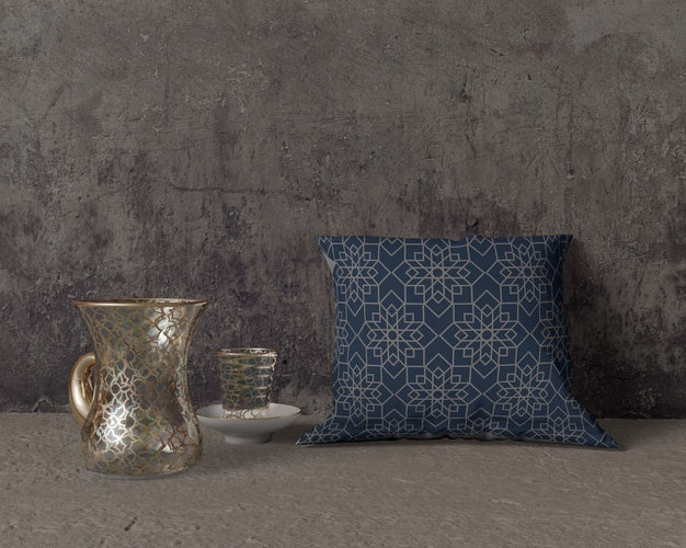 Front View Traditional Ramadan Arrangement Psd