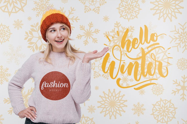 Front View Young Model Smiling Psd