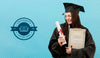 Front View Young Student Holding Diploma Psd