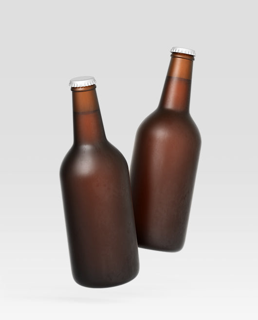 Frosted Beer Bottle Mockup Psd Template
