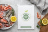 Frozen Food With Notepad Mockup Design Psd