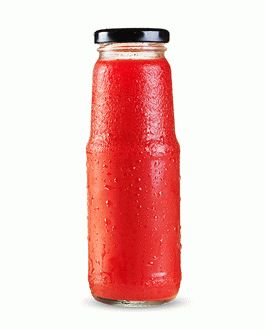 Fruit Juice Glass Container Mockup