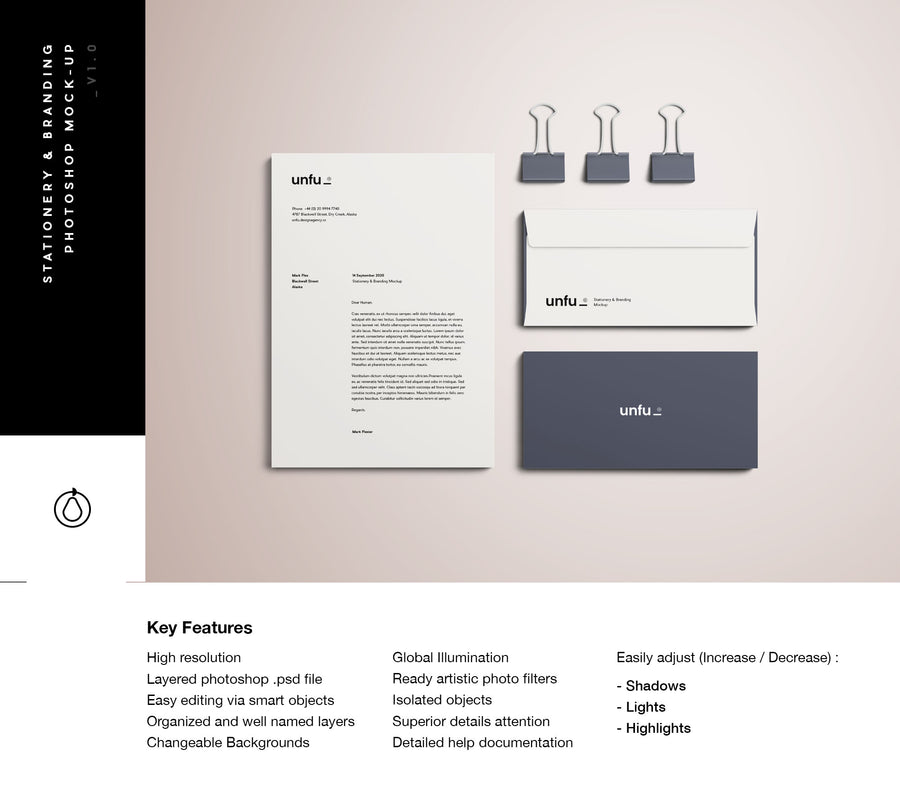 Full Branding & Identity Mockup Psd