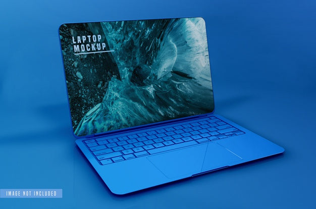 Full Screen Laptop Mockup Design Psd