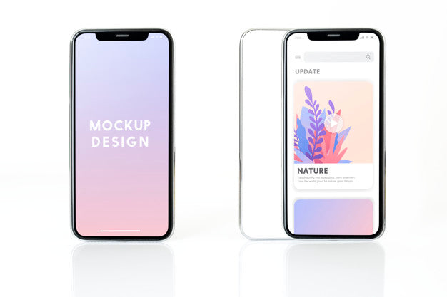 Full Screen Smartphone Mockup Design Psd