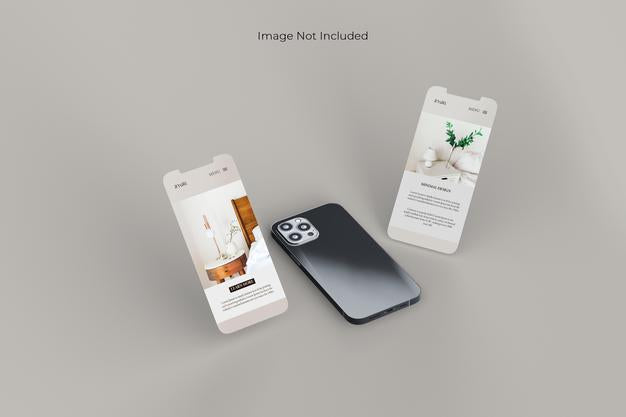 Full Screen Smartphone Mockup Design Psd