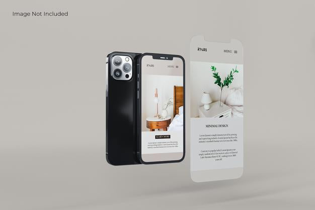 Full Screen Smartphone Mockup Design Psd