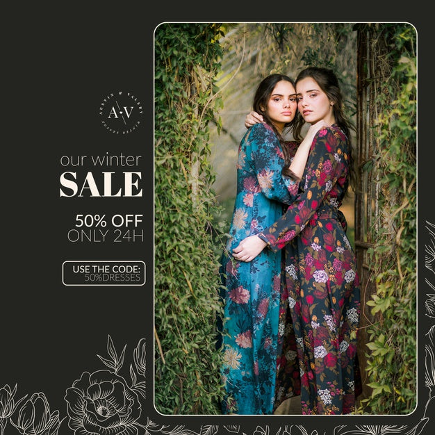 Full Shot Of Winter Season Sale Mock-Up Psd