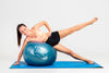 Full Shot Woman Training With Fitness Ball Psd