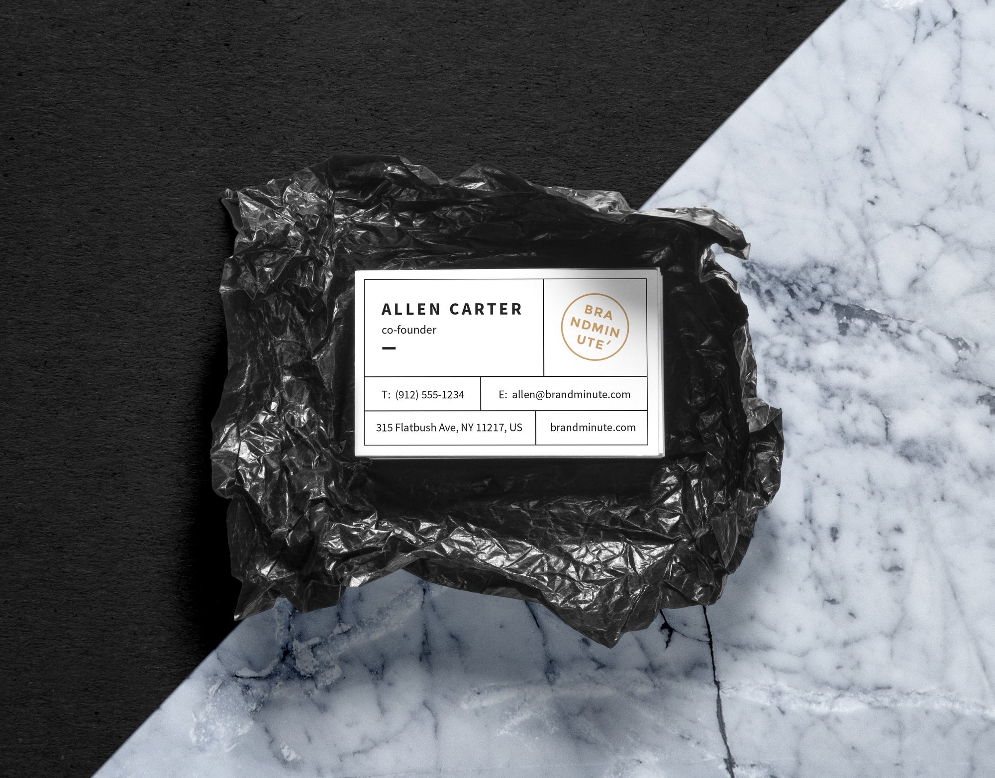 White Realistic Business Cards MockUp