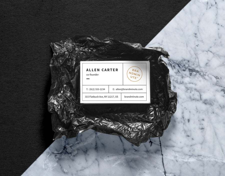 White Realistic Business Cards MockUp