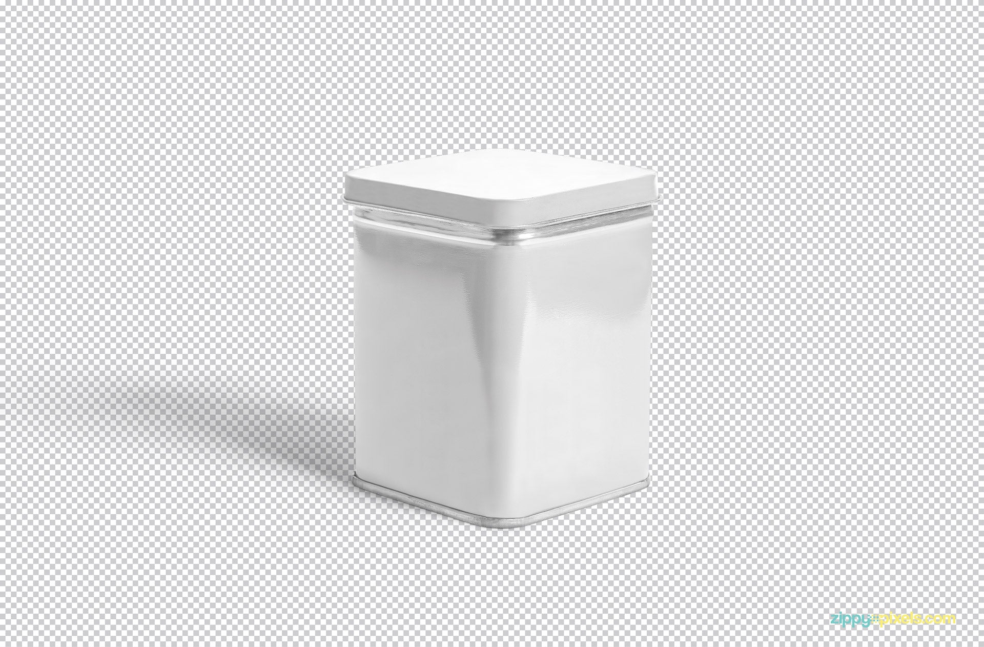 Metallic Box Packaging Mockup PSD