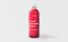Fully Editable Strawberry Juice Glass Bottle Mockup Psd