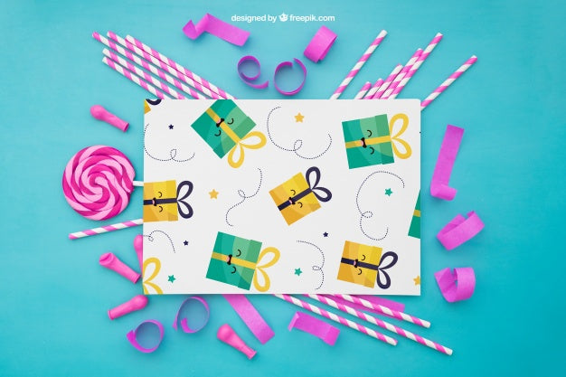 Funny Celebration Composition Psd