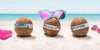 Funny Coconut With Sunglasses Festival Psd