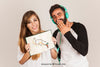 Funny Couple Presenting Book Psd
