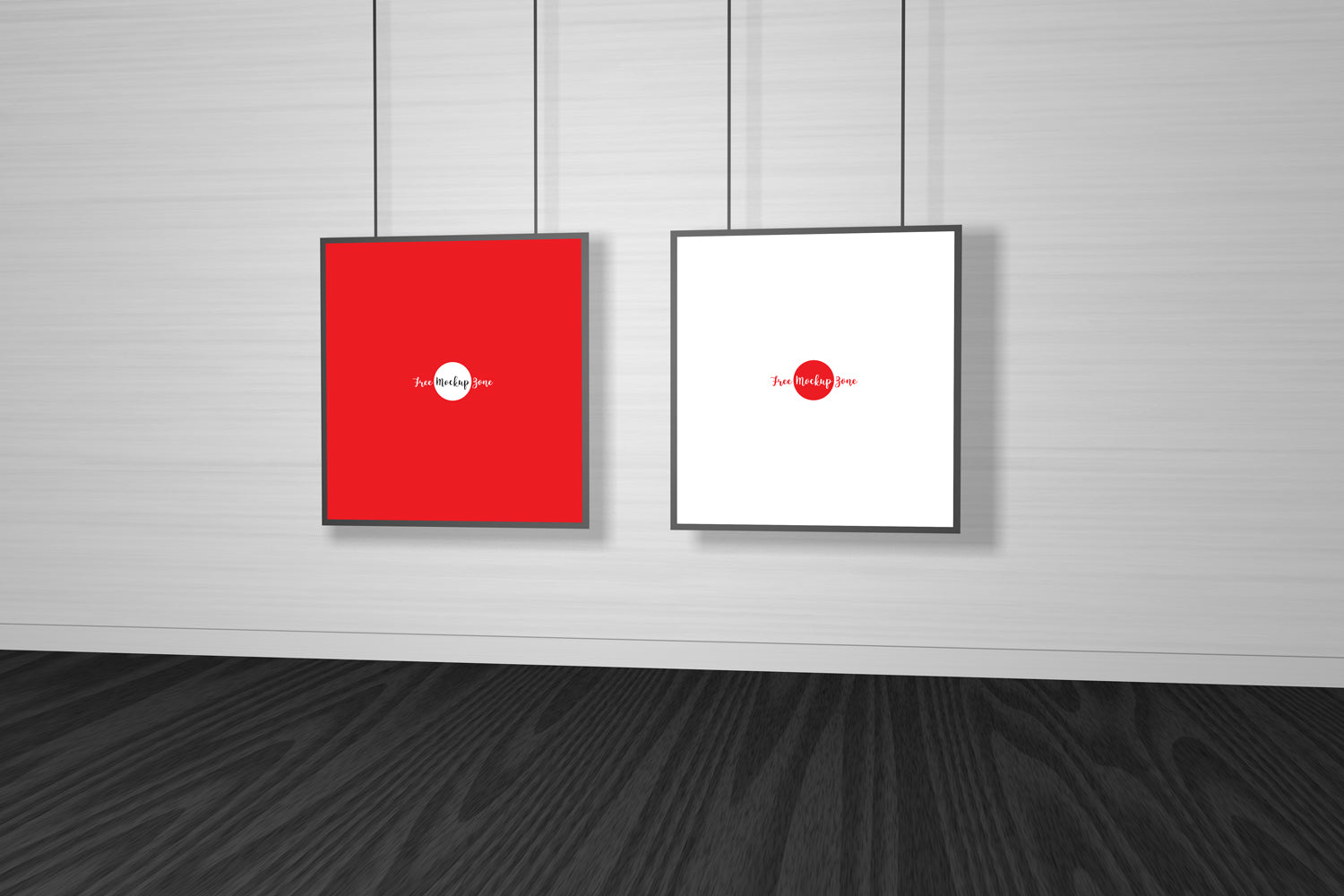 Gallery Interior Poster Frame Mockup Psd