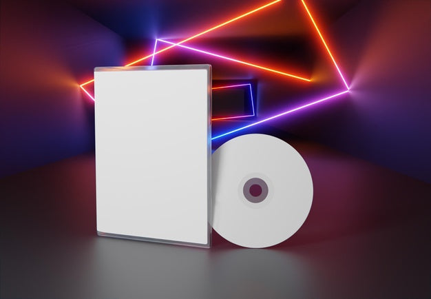 Gaming Abstract Packaging And Cd Mockup Psd