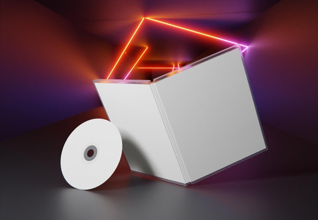 Gaming Abstract Packaging And Cd Mockup Psd