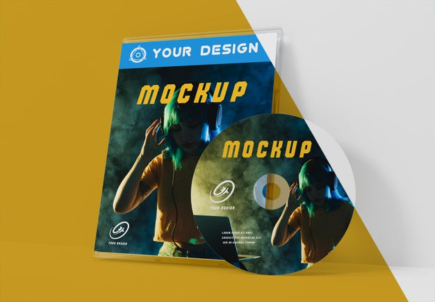 Gaming Abstract Packaging And Cd Mockup Psd