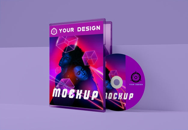 Gaming Abstract Packaging And Cd Mockup Psd