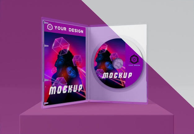 Gaming Abstract Packaging And Cd Mockup Psd