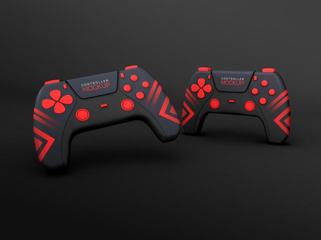 Gaming Controllers Mockup Psd