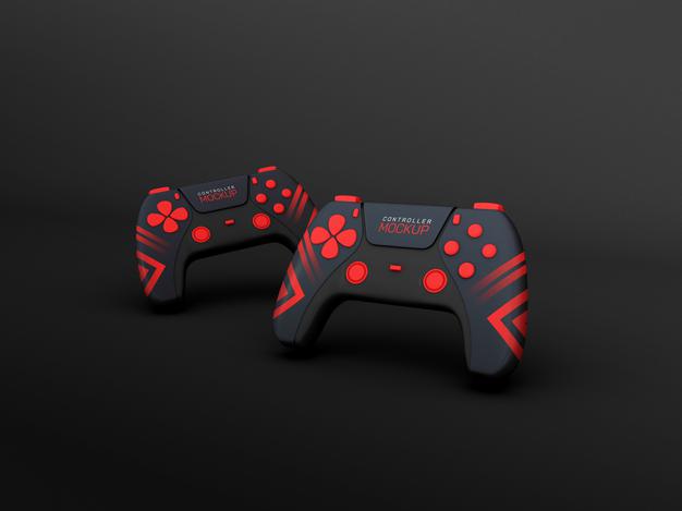 Gaming Controllers Mockup Psd