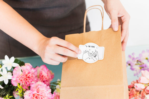 Gardening Concept With Woman Preparing Bag Psd