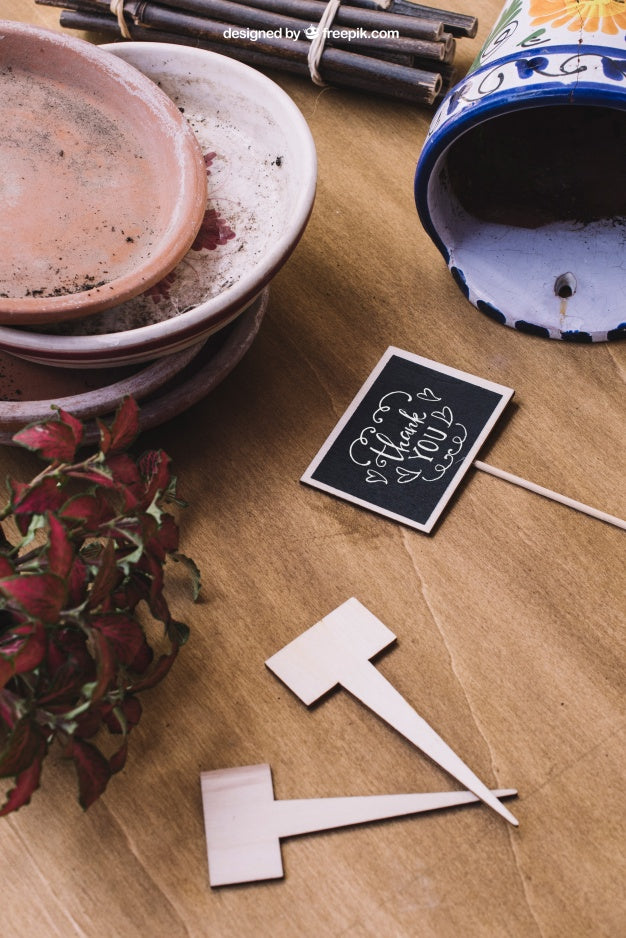 Gardening Decoration Mockup Psd