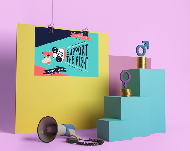 Gender Equality Concept Arrangement Psd