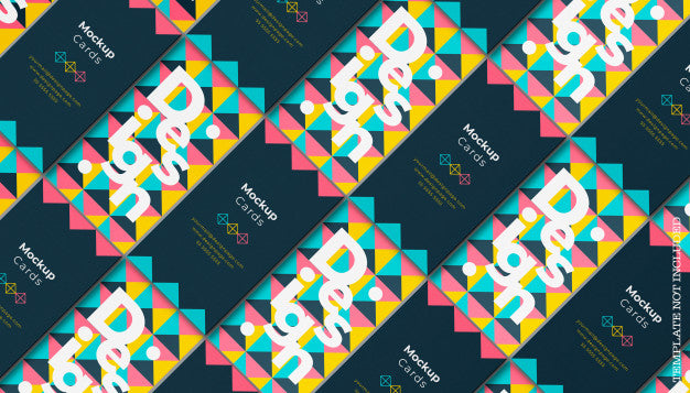 Geometric Business Card Mockup Psd