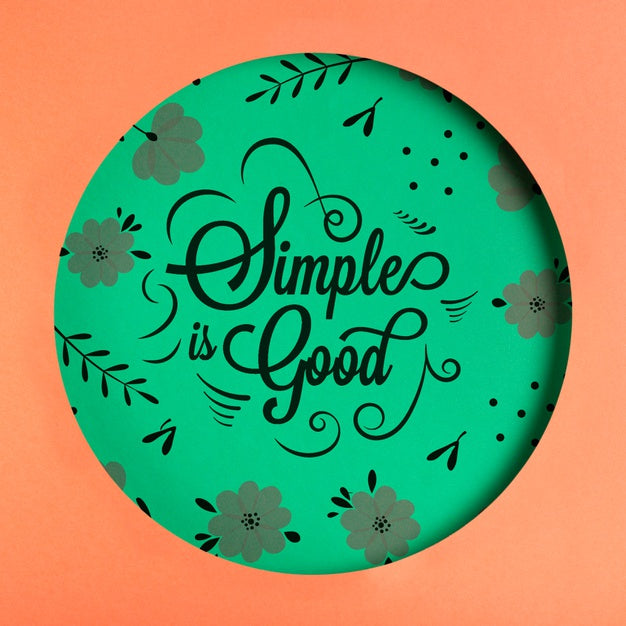 Geometric Paper Shape With Message Psd