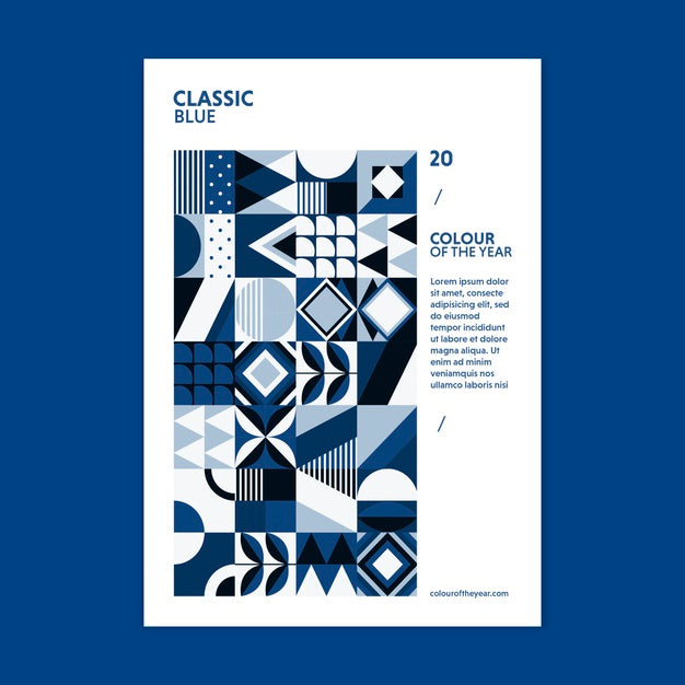 Geometric Poster Color Of The Year 2020 Psd