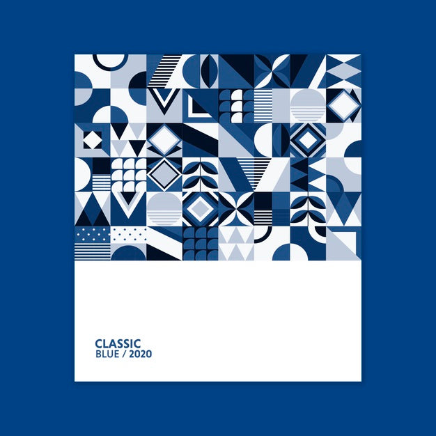Geometric Poster Color Of The Year 2020 Psd