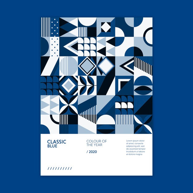 Geometric Poster Color Of The Year 2020 Psd