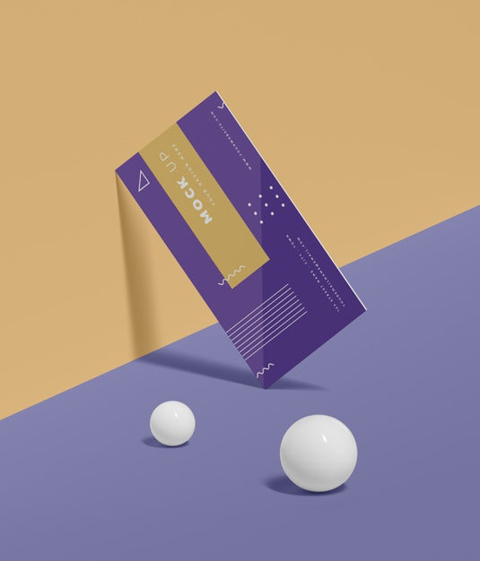 Geometric Shapes Concept Mock-Up Psd