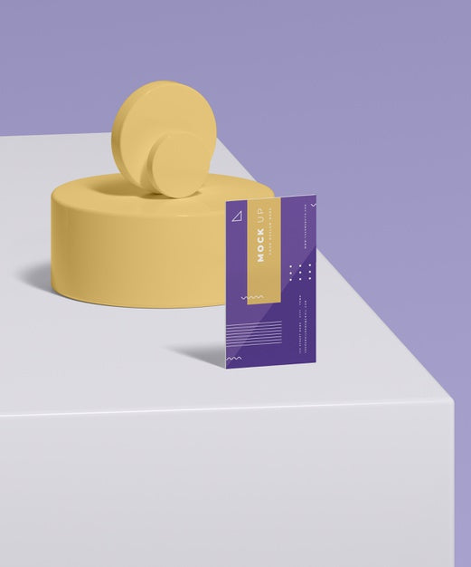 Geometric Shapes Concept Mock-Up Psd