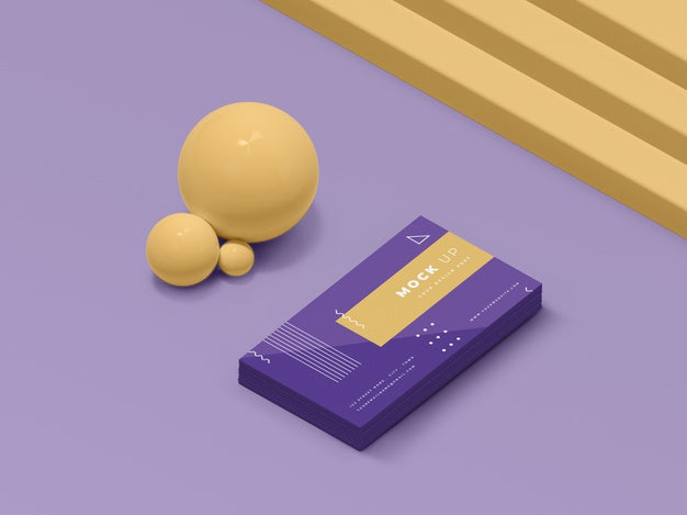 Geometric Shapes Concept Mock-Up Psd