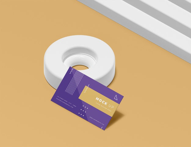 Geometric Shapes Concept Mock-Up Psd