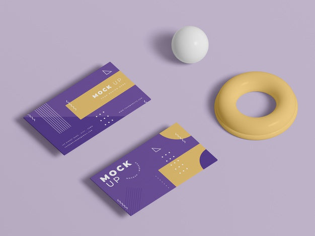 Geometric Shapes Concept Mock-Up Psd