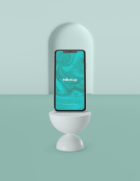 Geometric Shapes Concept Mock-Up Psd