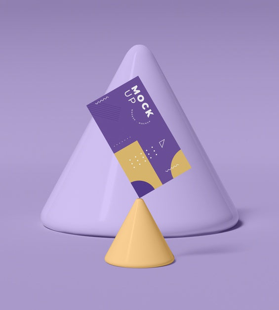 Geometric Shapes Concept Mock-Up Psd