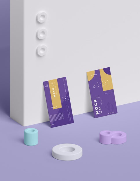 Geometric Shapes Concept Mock-Up Psd