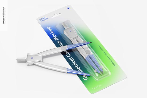 Geometrical Compasses Mockup Psd