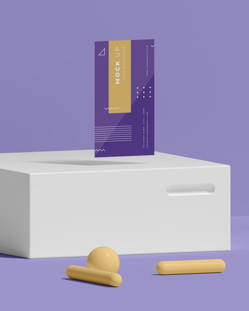 Geometrical Shapes Concept Mock-Up Psd