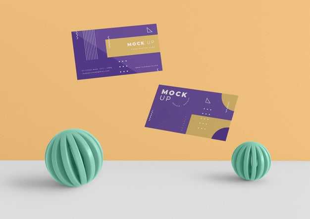 Geometrical Shapes Concept Mock-Up Psd