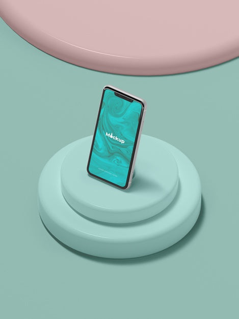 Geometrical Shapes Concept Mock-Up Psd