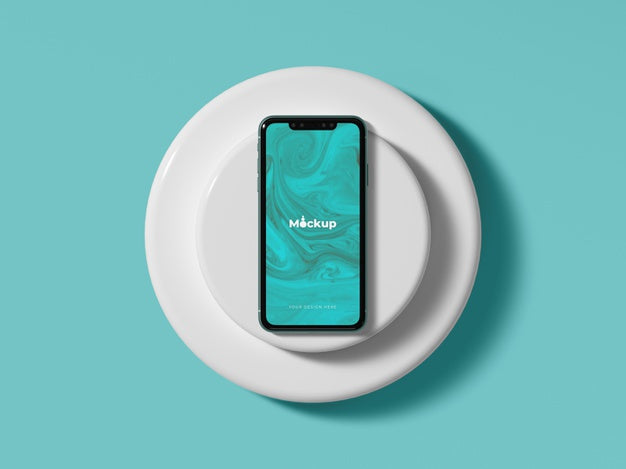 Geometrical Shapes Concept Mock-Up Psd